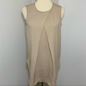 DKNYC Sleeveless Overlay Blouse
